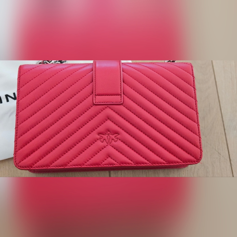 PINKO red handbag